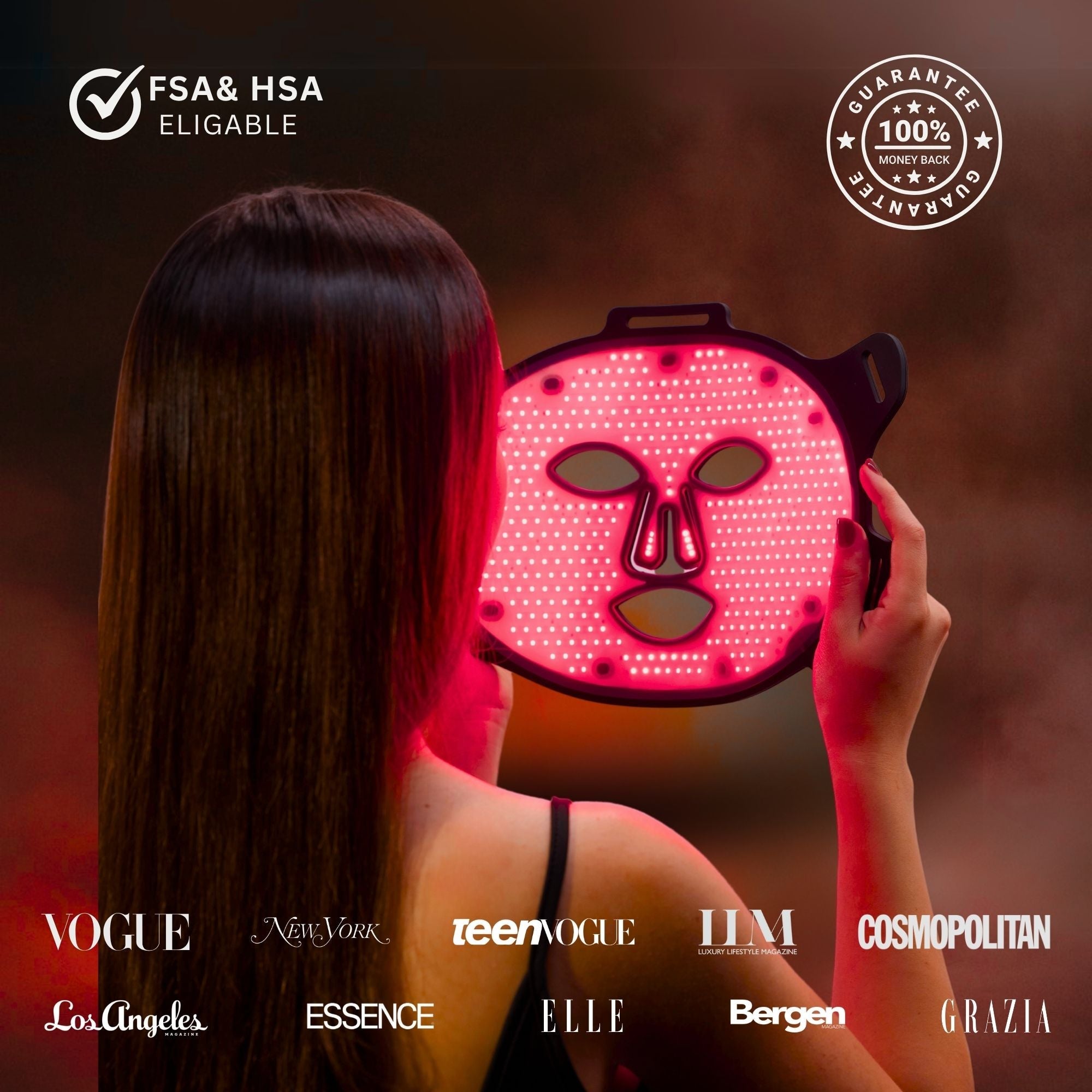 VISO Red Light Therapy Mask | 470 Micro-LEDs | FDA Certified
