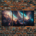 Galaxy of Stars – Sci-Fi String Theory 3-Piece Canvas Wall Art | NuevArt