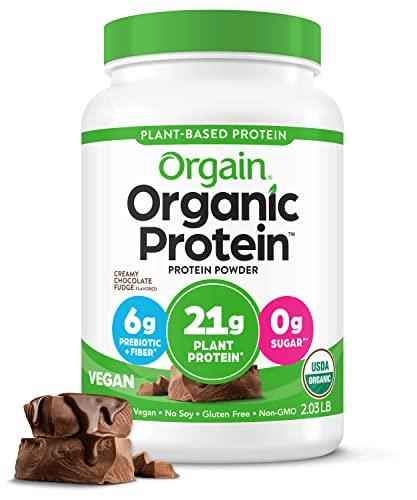 Orgain Organic Vegan Protein Powder | Creamy Chocolate Fudge | 2.03 lb