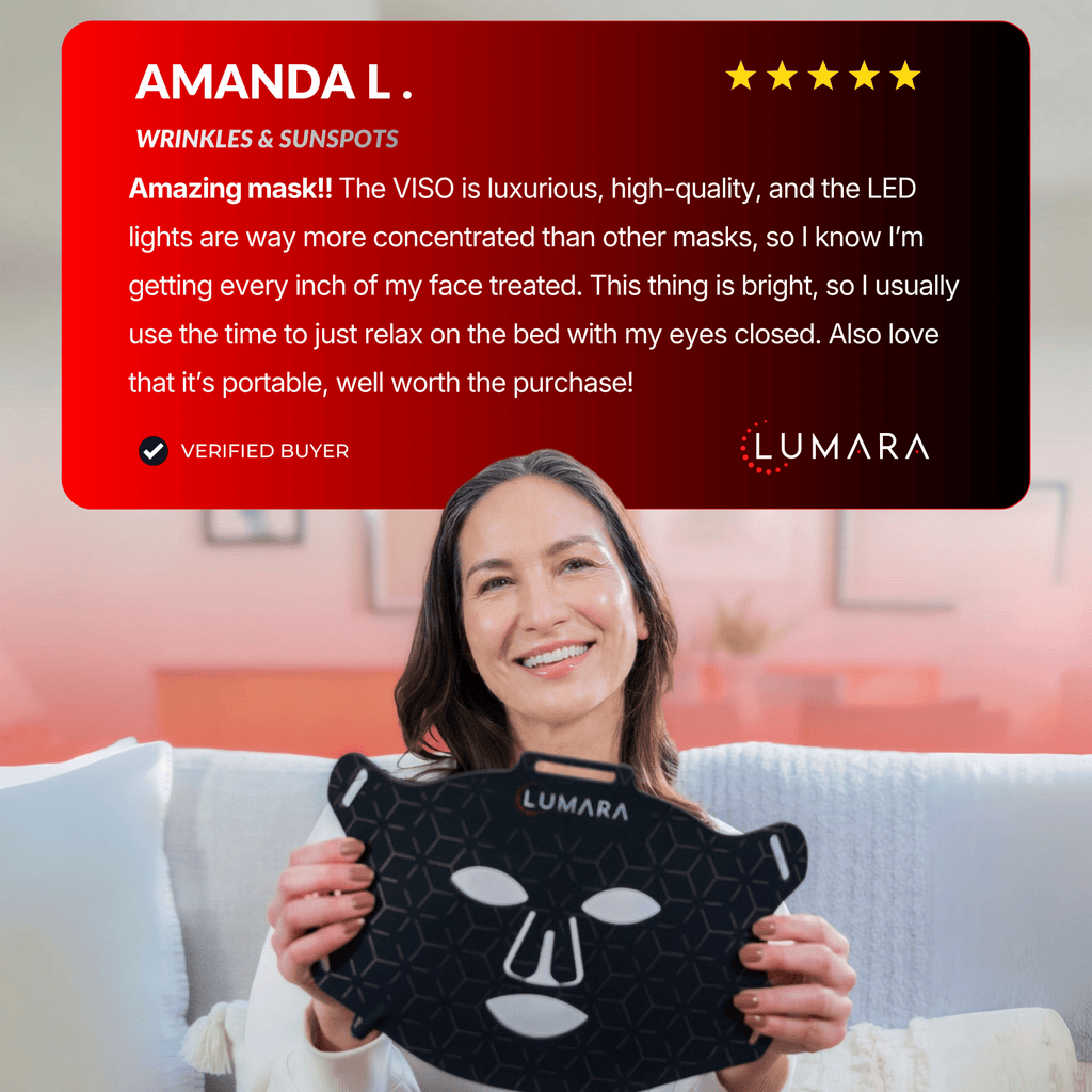 VISO Red Light Therapy Mask | 470 Micro-LEDs | FDA Certified