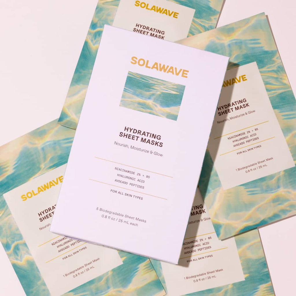 Solawave Hydrating Sheet Mask – Niacinamide & Hyaluronic Acid