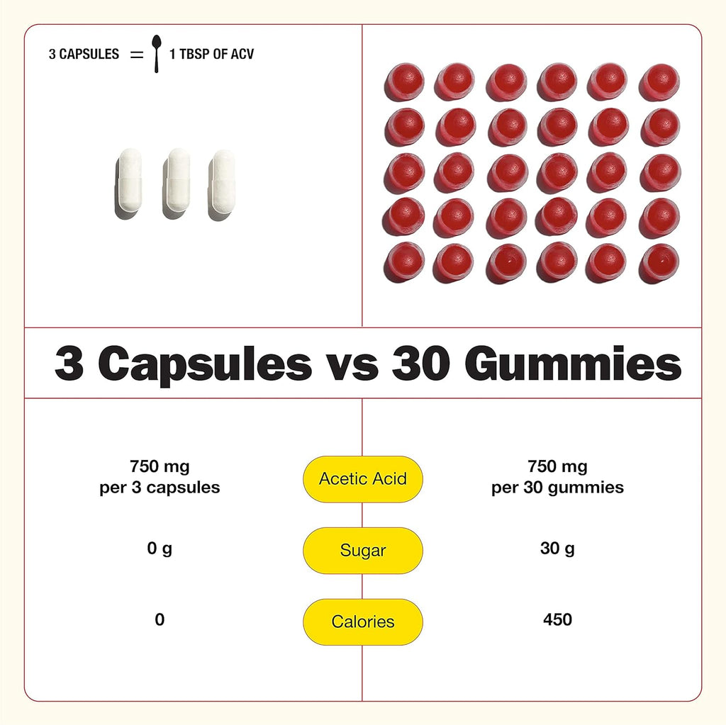 Bragg Apple Cider Vinegar Capsules with Vitamin D3 & Zinc