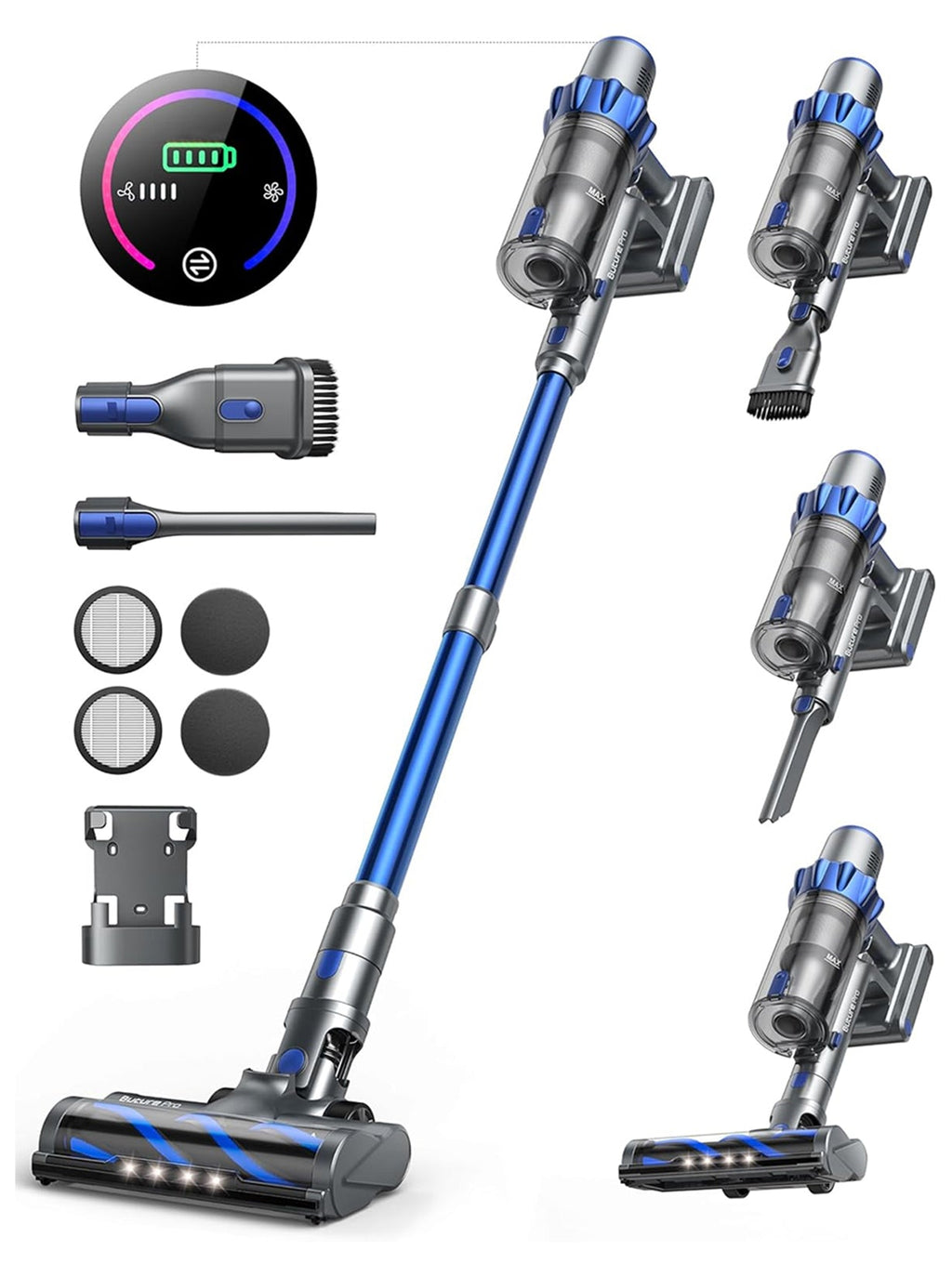 Buture BP10 Cordless Vacuum | 450W 38KPA Hardwood Floor Vacuum