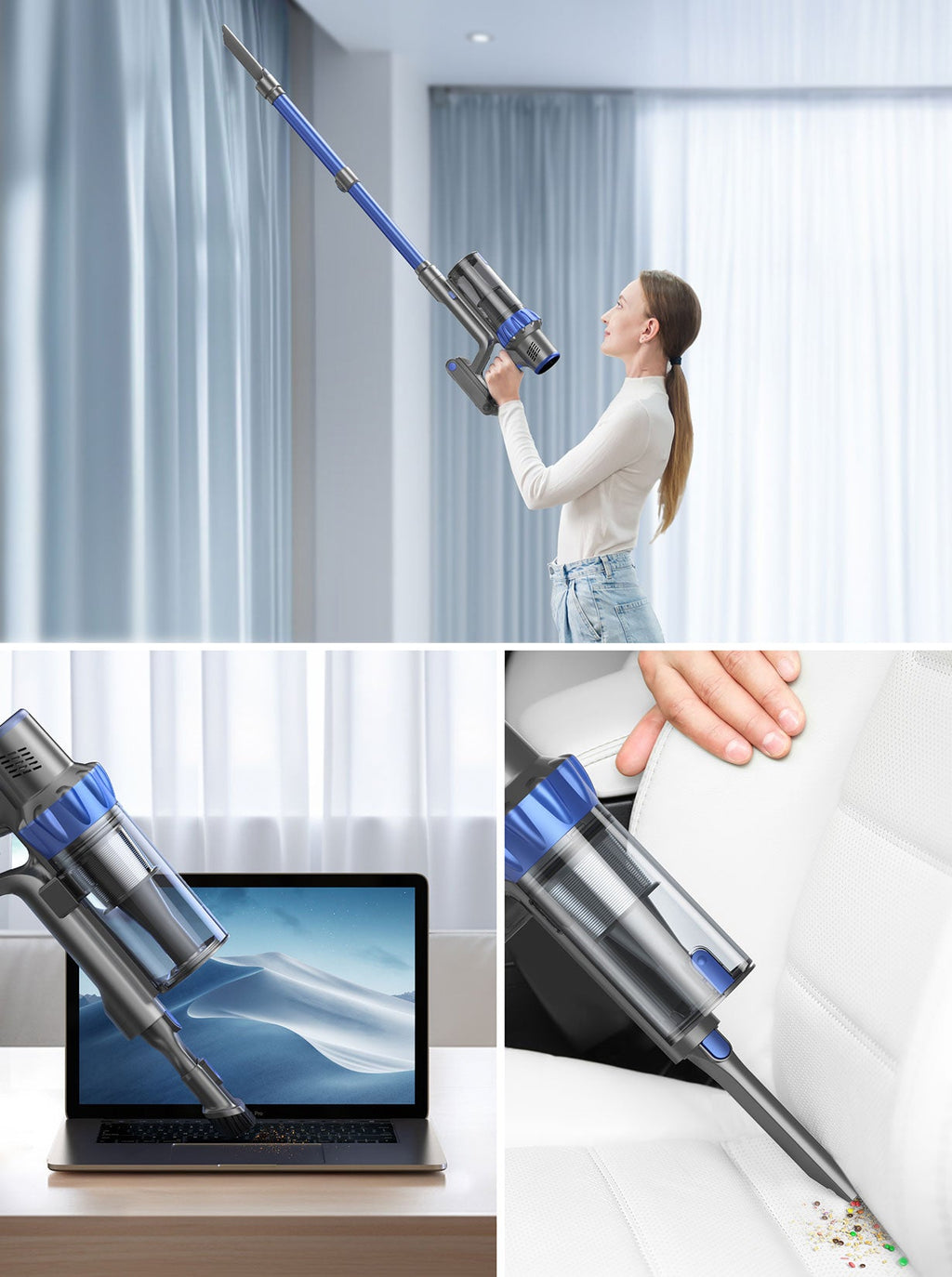 Buture BP10 Cordless Vacuum | 450W 38KPA Hardwood Floor Vacuum