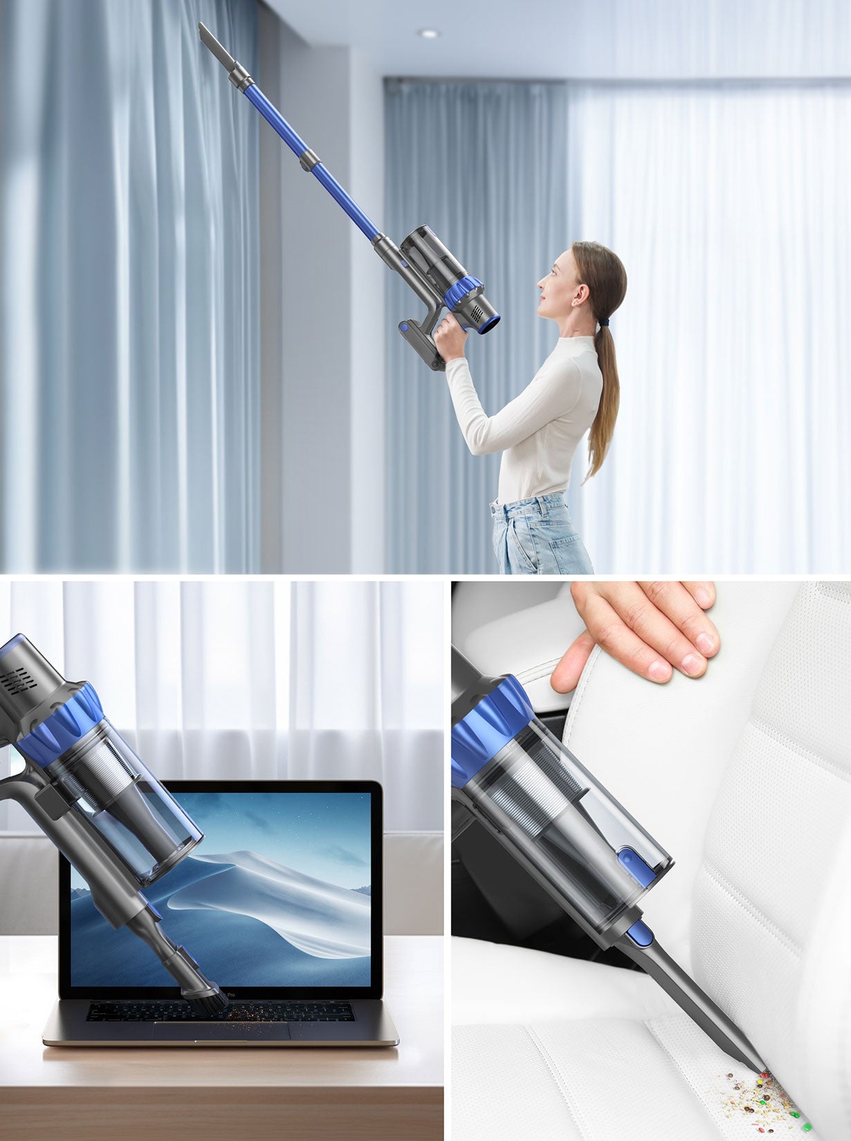 Buture BP10 Cordless Vacuum | 450W 38KPA Hardwood Floor Vacuum