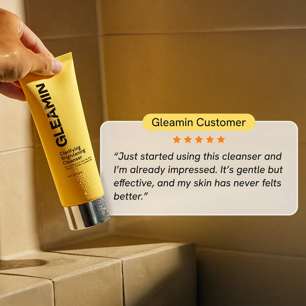 Gleamin Clarifying Brightening Cleanser – BHA + AHA + Vitamin C