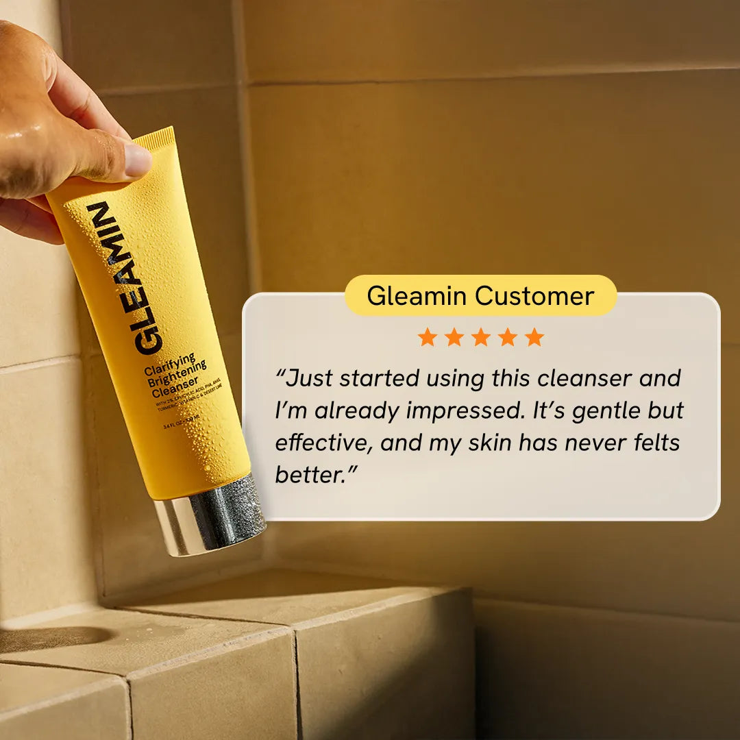 Gleamin Clarifying Brightening Cleanser – BHA + AHA + Vitamin C
