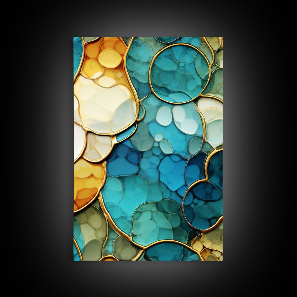 Vibrant Abstract 3-Piece Canvas Wall Art – Above Bed Decor | NuevArt