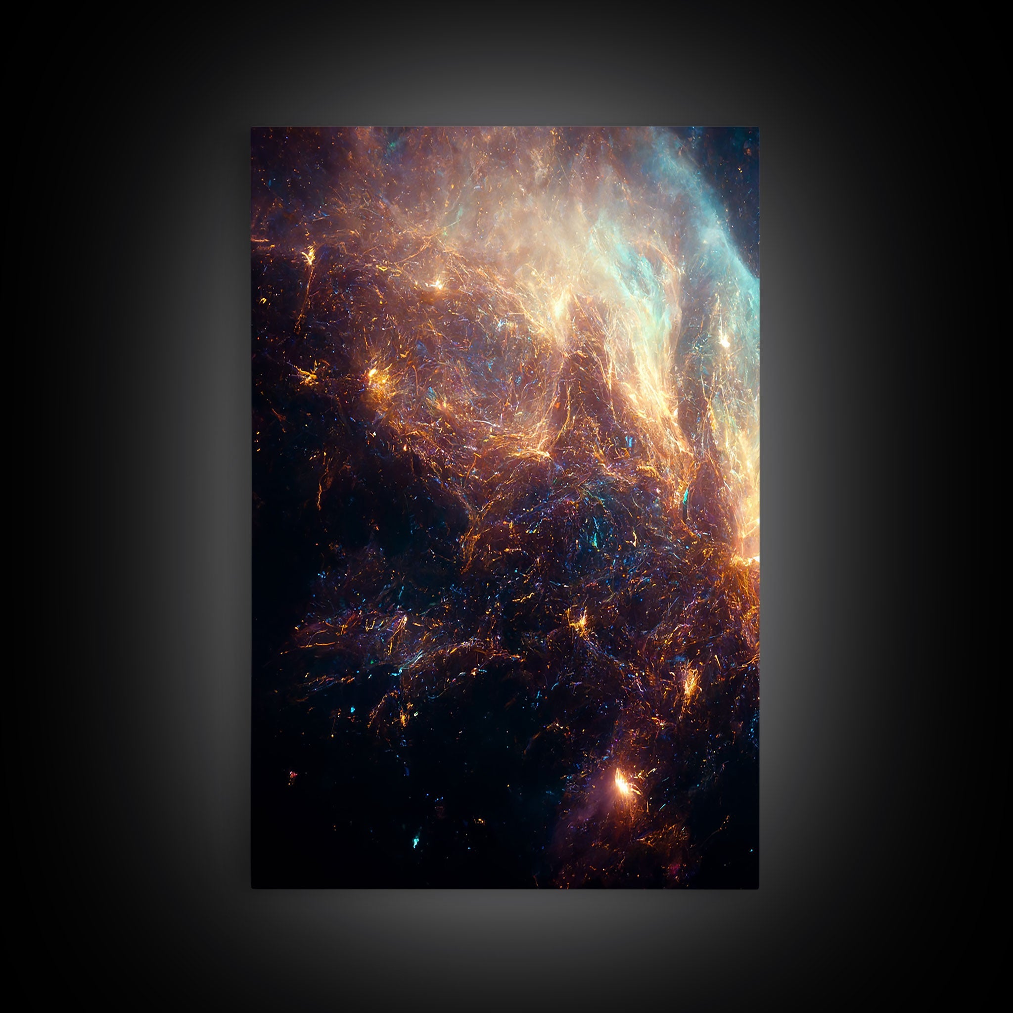 Galaxy of Stars – Sci-Fi String Theory 3-Piece Canvas Wall Art | NuevArt