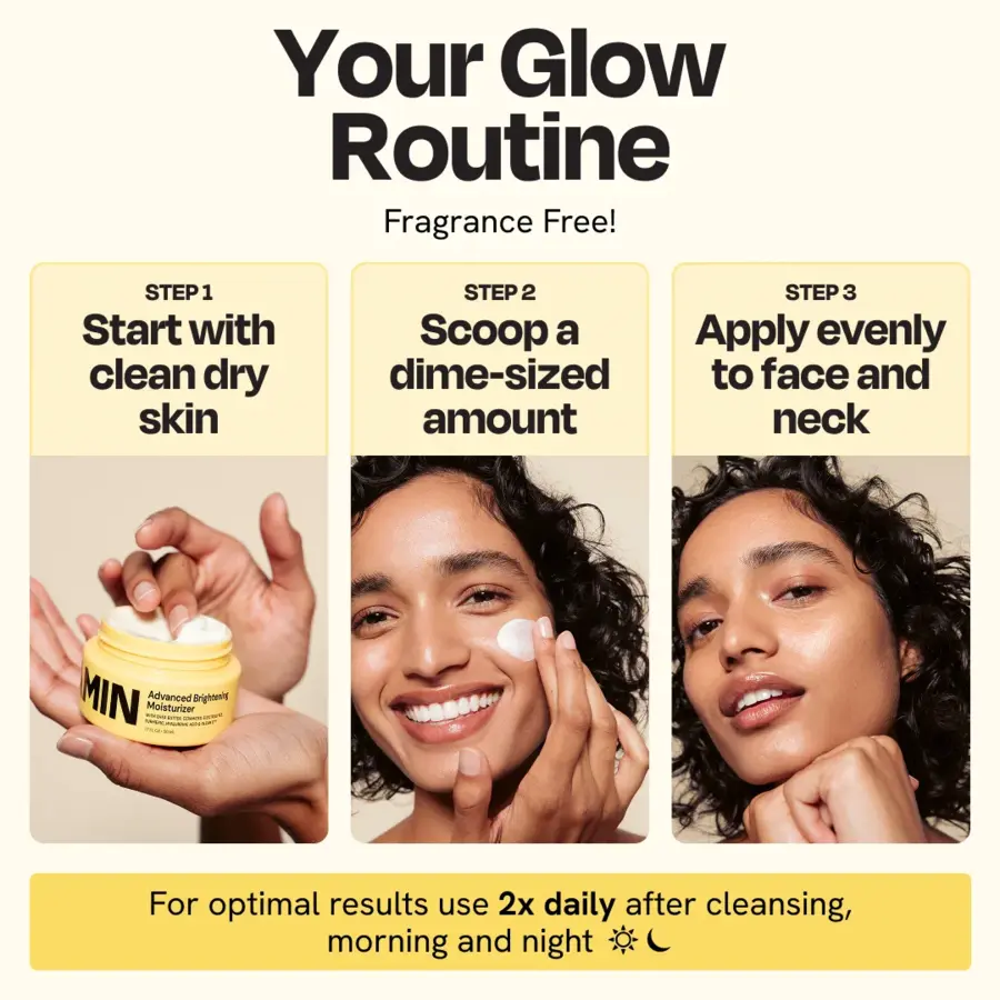 Gleamin Advanced Brightening Moisturizer – Vitamin C + Ceramides