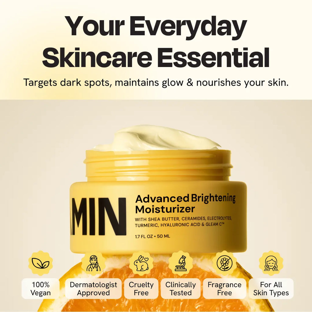 Gleamin Advanced Brightening Moisturizer – Vitamin C + Ceramides