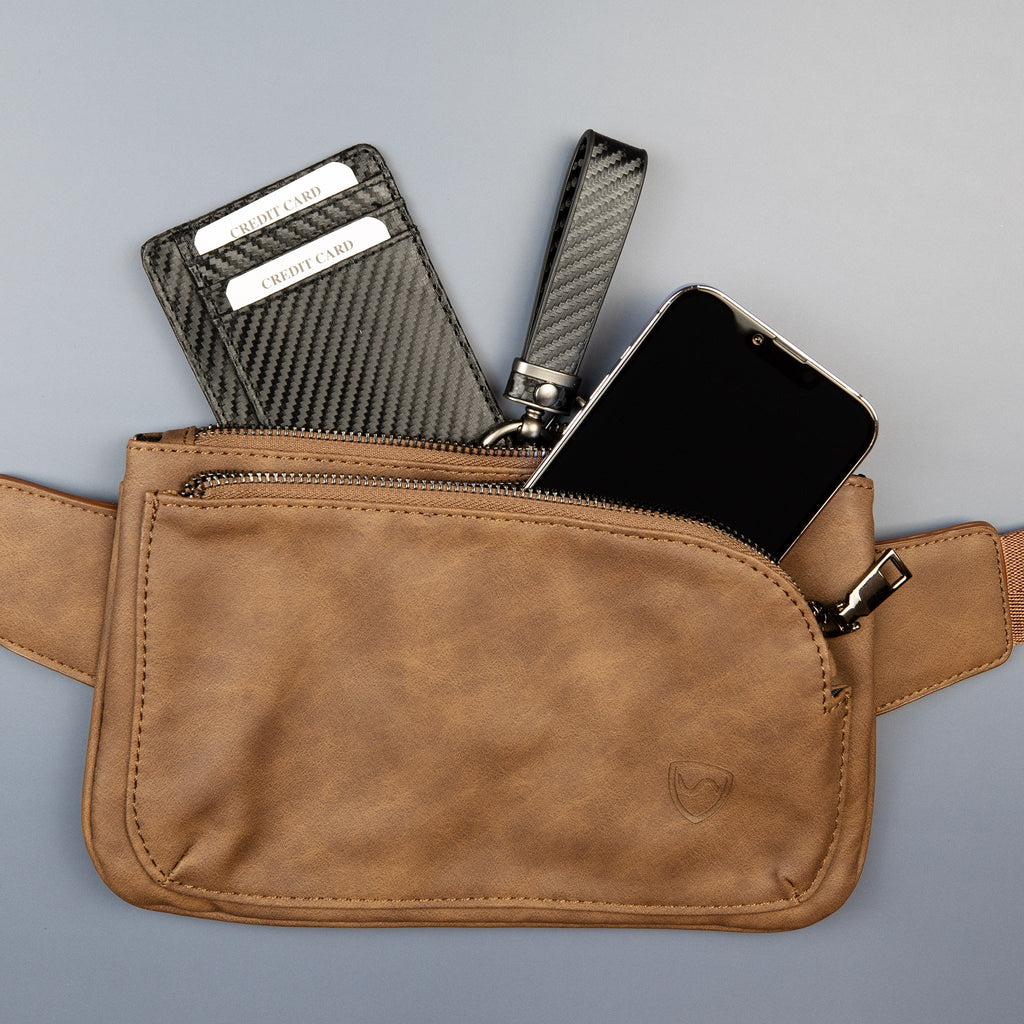 SYB EMF Protection Fanny Pack – Metro Vegan Leather | Shield Your Body