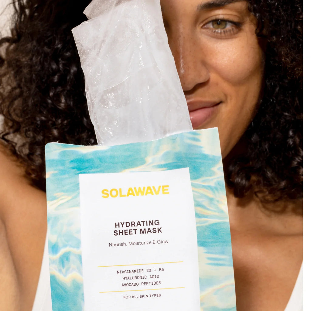 Solawave Hydrating Sheet Mask – Niacinamide & Hyaluronic Acid