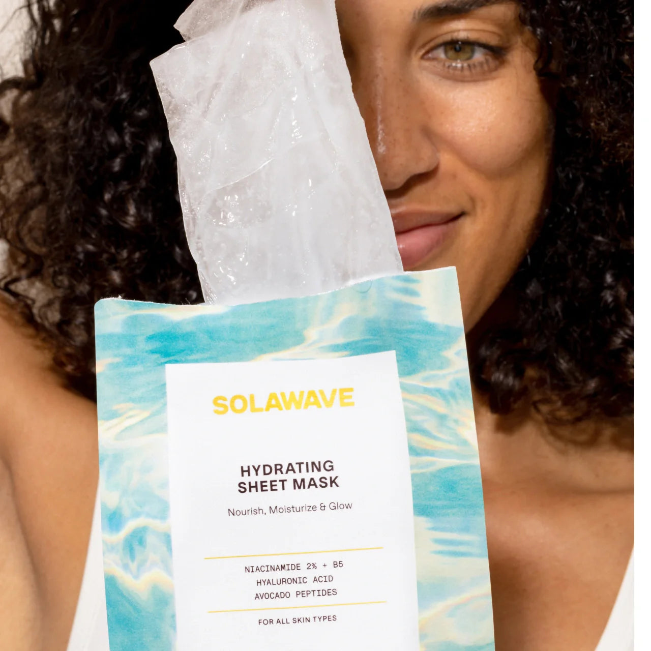 Solawave Hydrating Sheet Mask – Niacinamide & Hyaluronic Acid