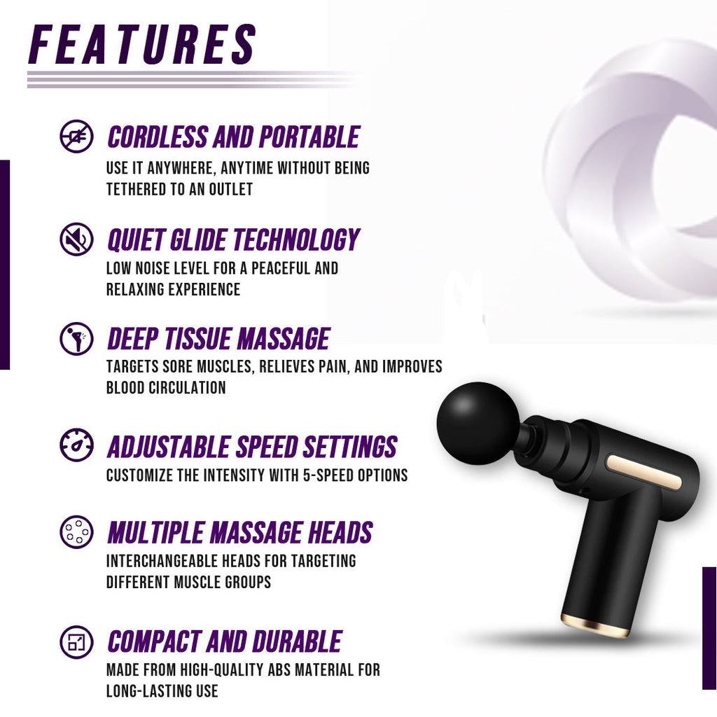 Krave Fitness Muscle Massage Gun – Deep Percussion Therapy