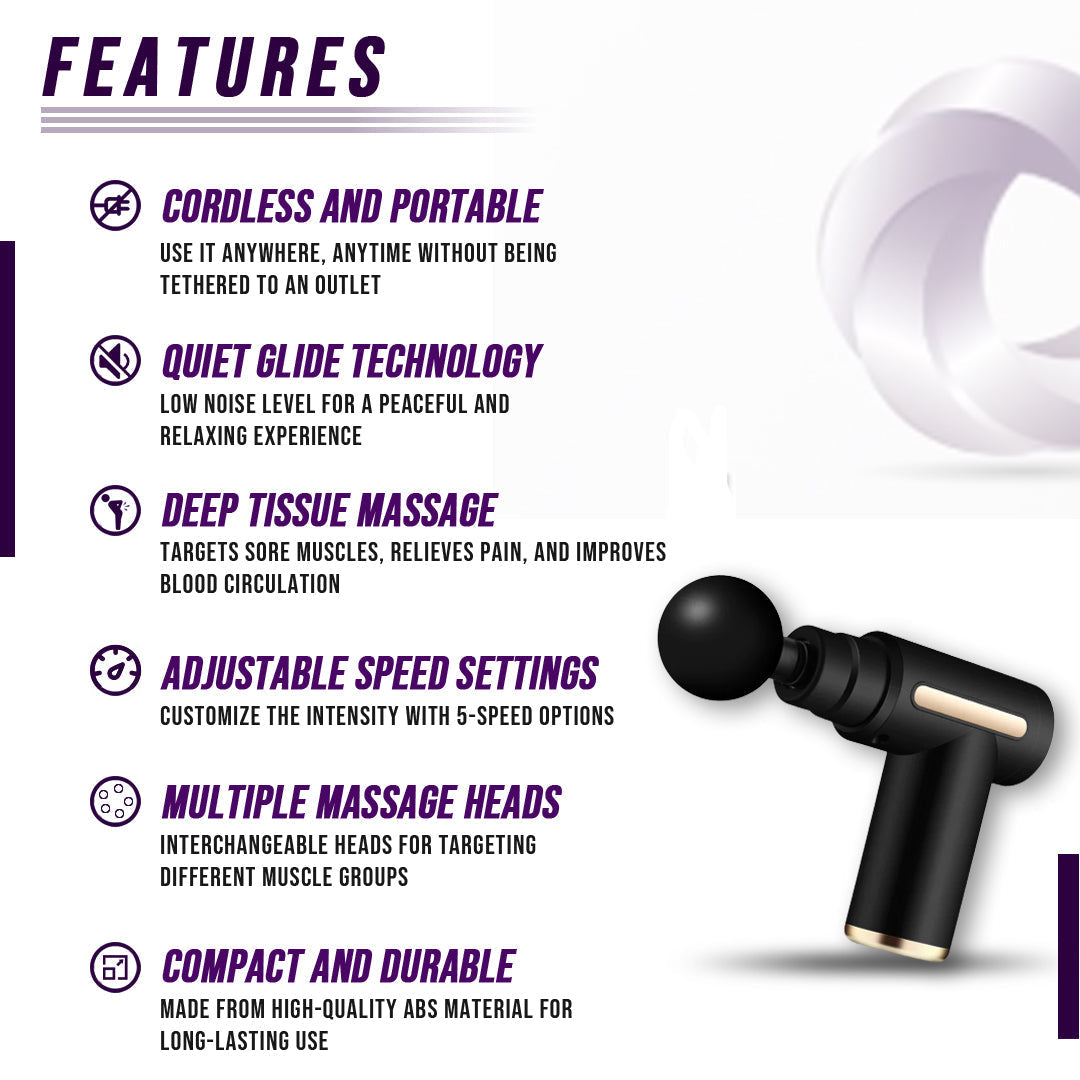 Krave Fitness Muscle Massage Gun – Deep Percussion Therapy