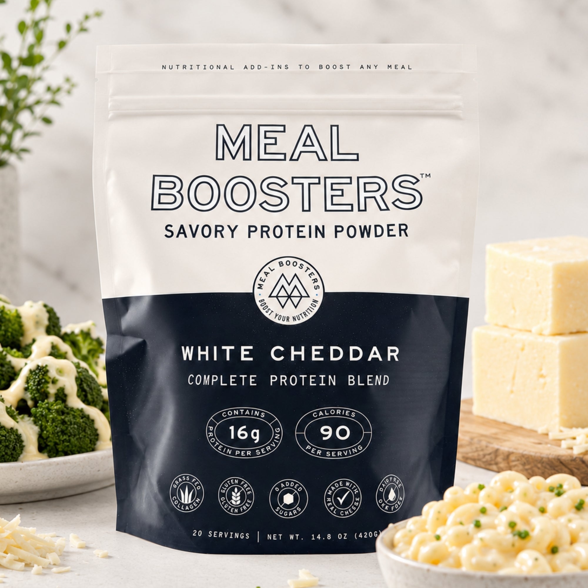 White Cheddar Collagen+ Protein Blend – Meal Boosters