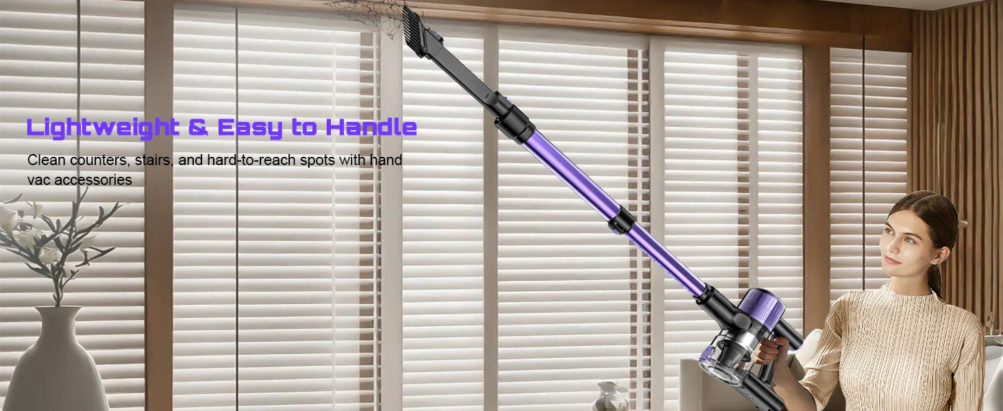 SuXiangVAC 55KPA Cordless Vacuum Cleaner | 10-in-1 | Pet Hair & Hard Floor