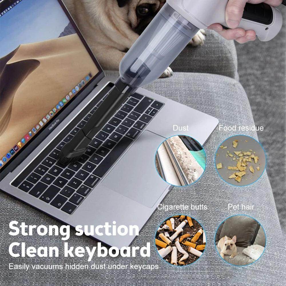 Cordless Car Vacuum Cleaner – 120W Portable & Blowable