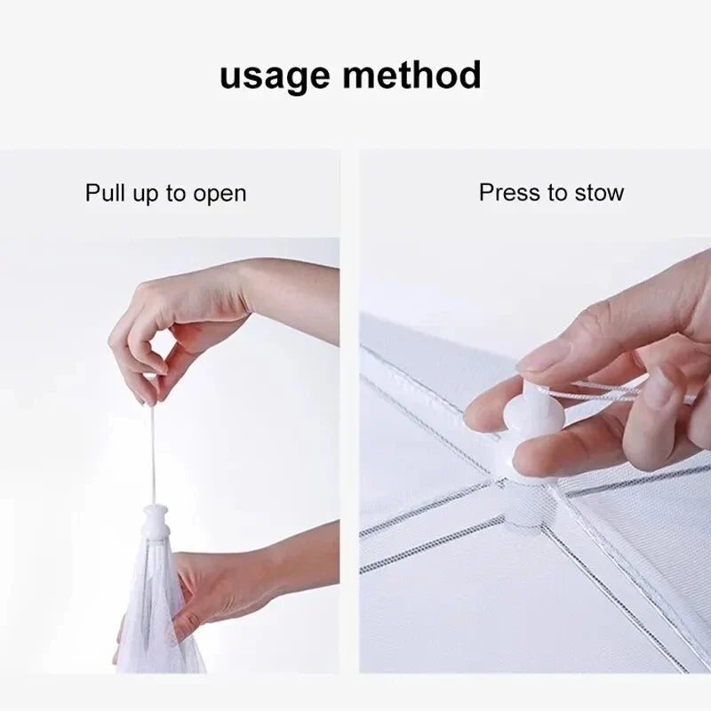 Foldable Mesh Food Cover | Insect-Proof, Washable | Indoor & Outdoor