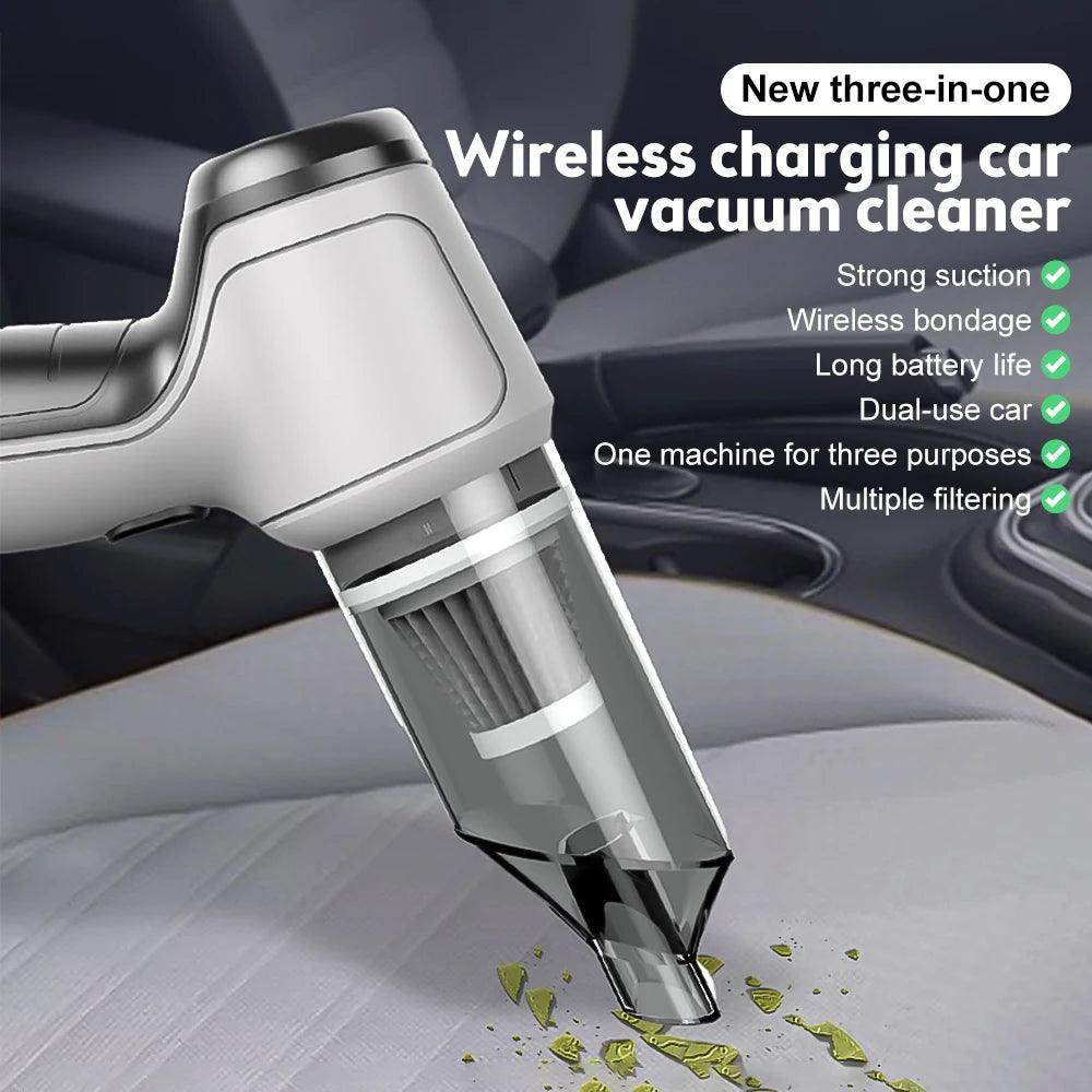 Cordless Car Vacuum Cleaner – 120W Portable & Blowable