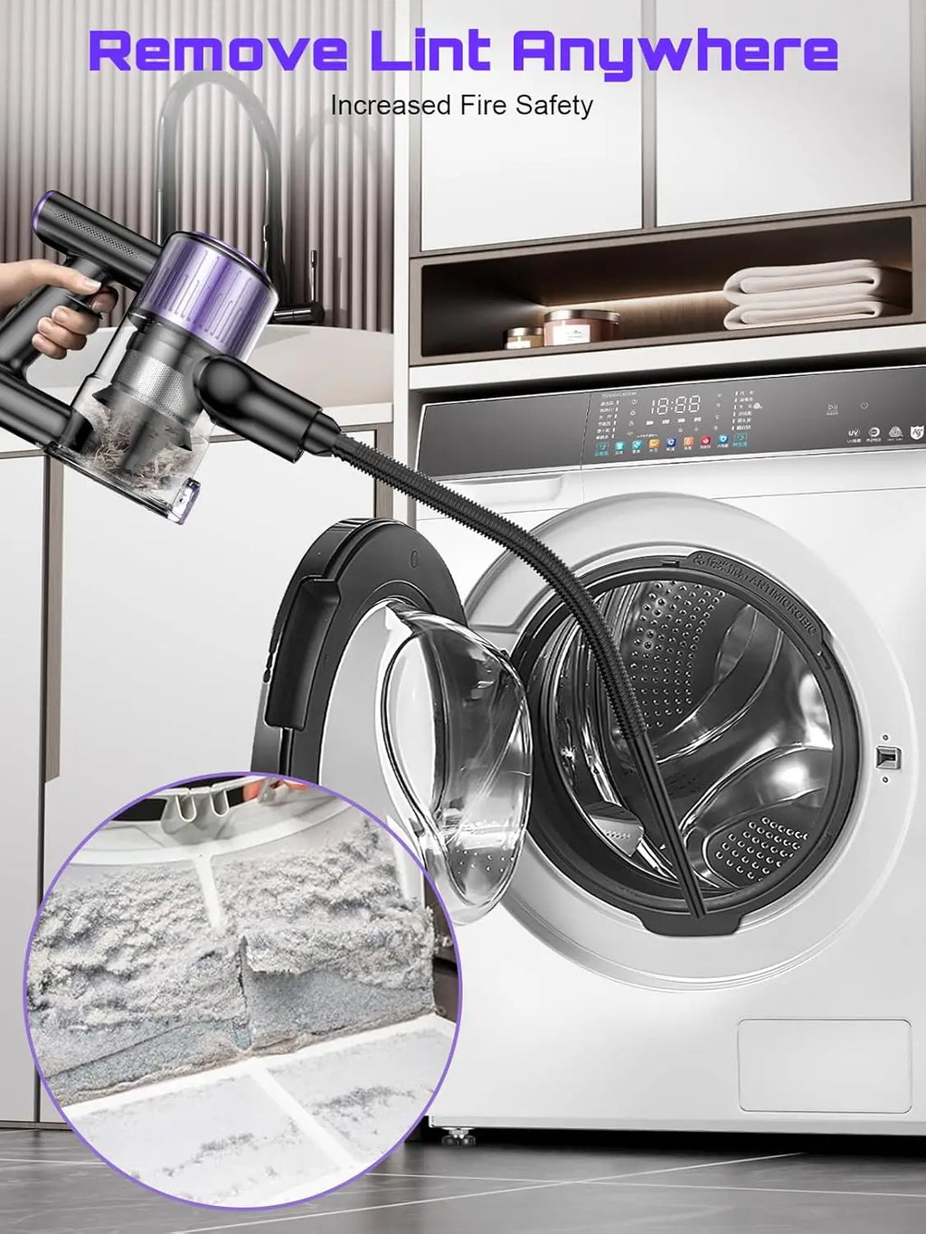 SuXiangVAC 55KPA Cordless Vacuum Cleaner | 10-in-1 | Pet Hair & Hard Floor