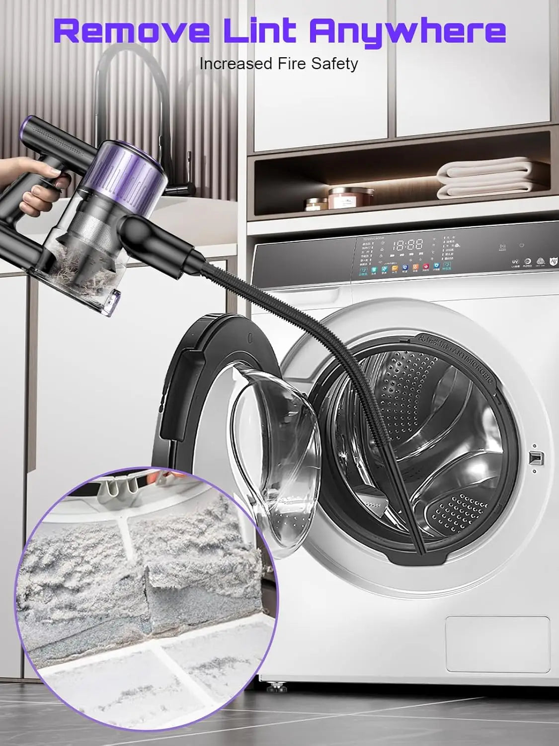SuXiangVAC 55KPA Cordless Vacuum Cleaner | 10-in-1 | Pet Hair & Hard Floor