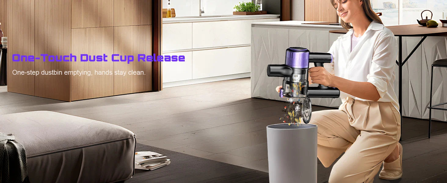 SuXiangVAC 55KPA Cordless Vacuum Cleaner | 10-in-1 | Pet Hair & Hard Floor