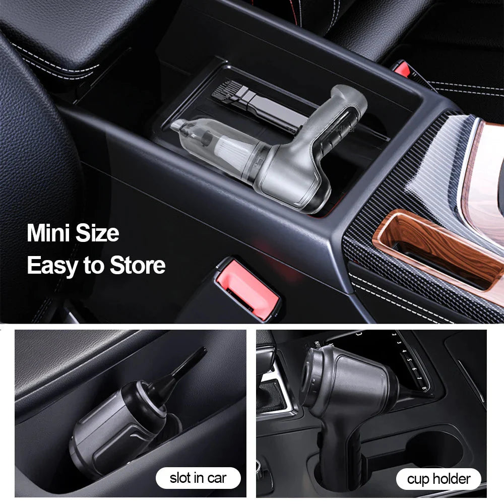 Cordless Car Vacuum Cleaner – 120W Portable & Blowable