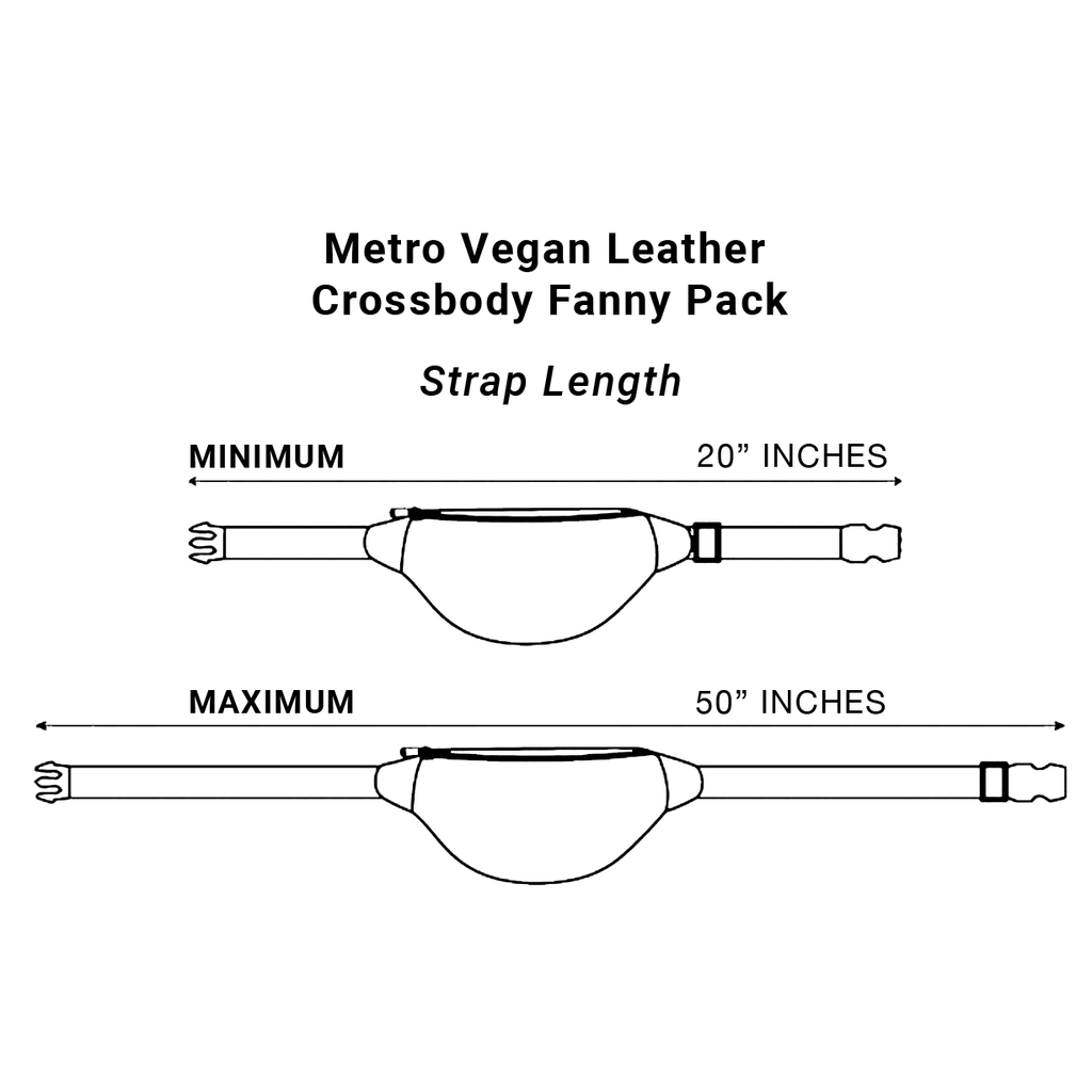 SYB EMF Protection Fanny Pack – Metro Vegan Leather | Shield Your Body