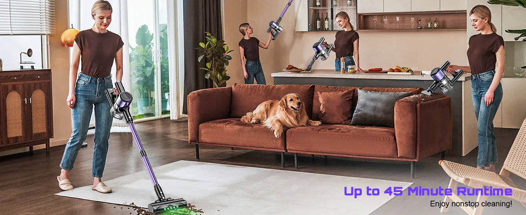 SuXiangVAC 55KPA Cordless Vacuum Cleaner | 10-in-1 | Pet Hair & Hard Floor