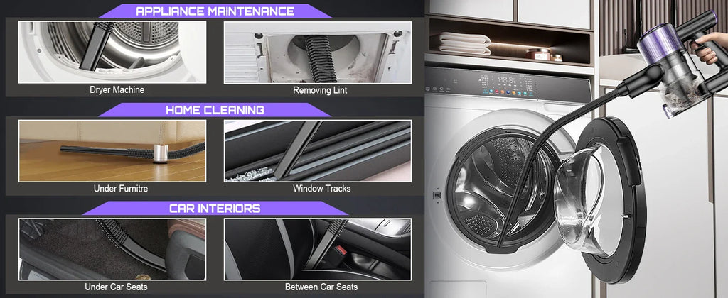 SuXiangVAC 55KPA Cordless Vacuum Cleaner | 10-in-1 | Pet Hair & Hard Floor
