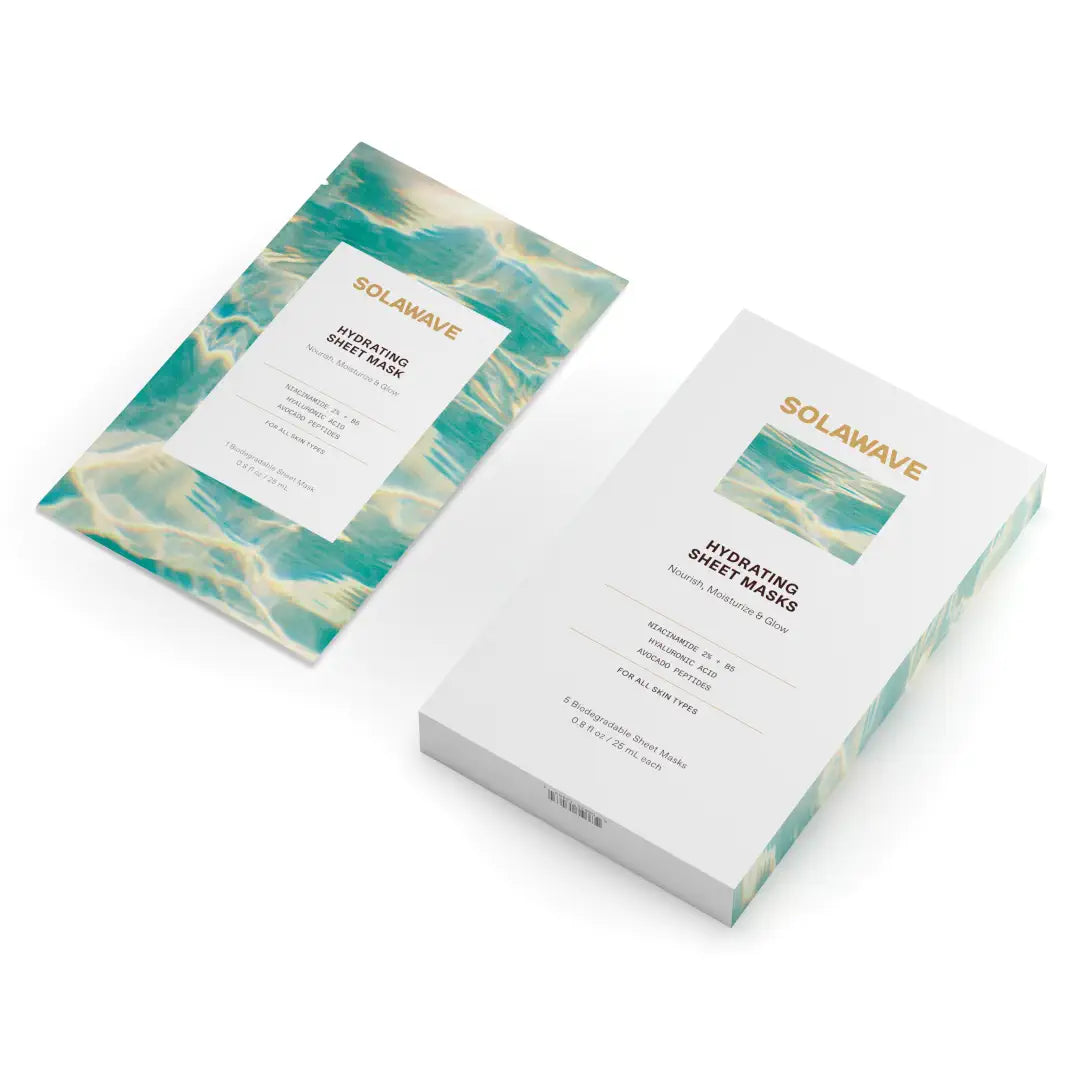 Solawave Hydrating Sheet Mask – Niacinamide & Hyaluronic Acid