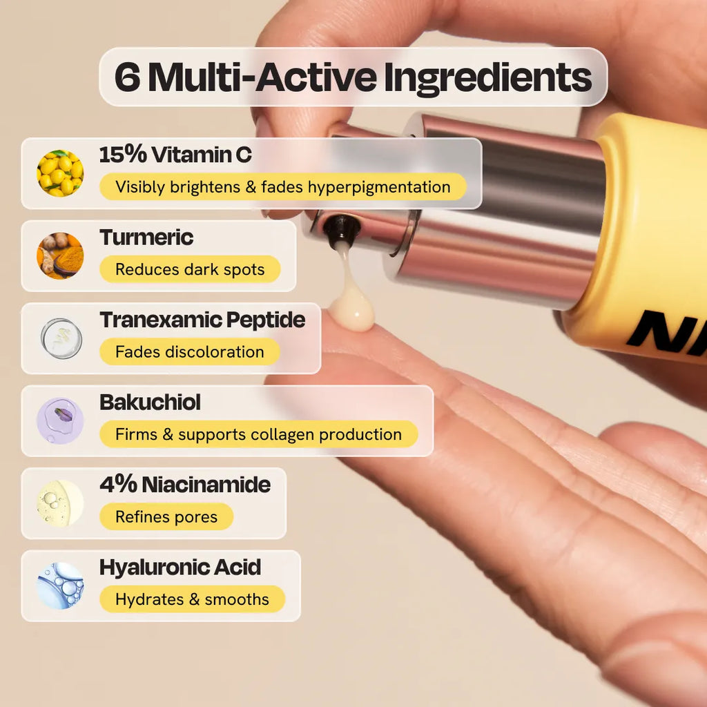 Gleamin Superactive Serum – 15% Vitamin C + Brightening Actives