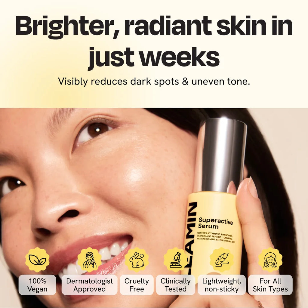 Gleamin Superactive Serum – 15% Vitamin C + Brightening Actives