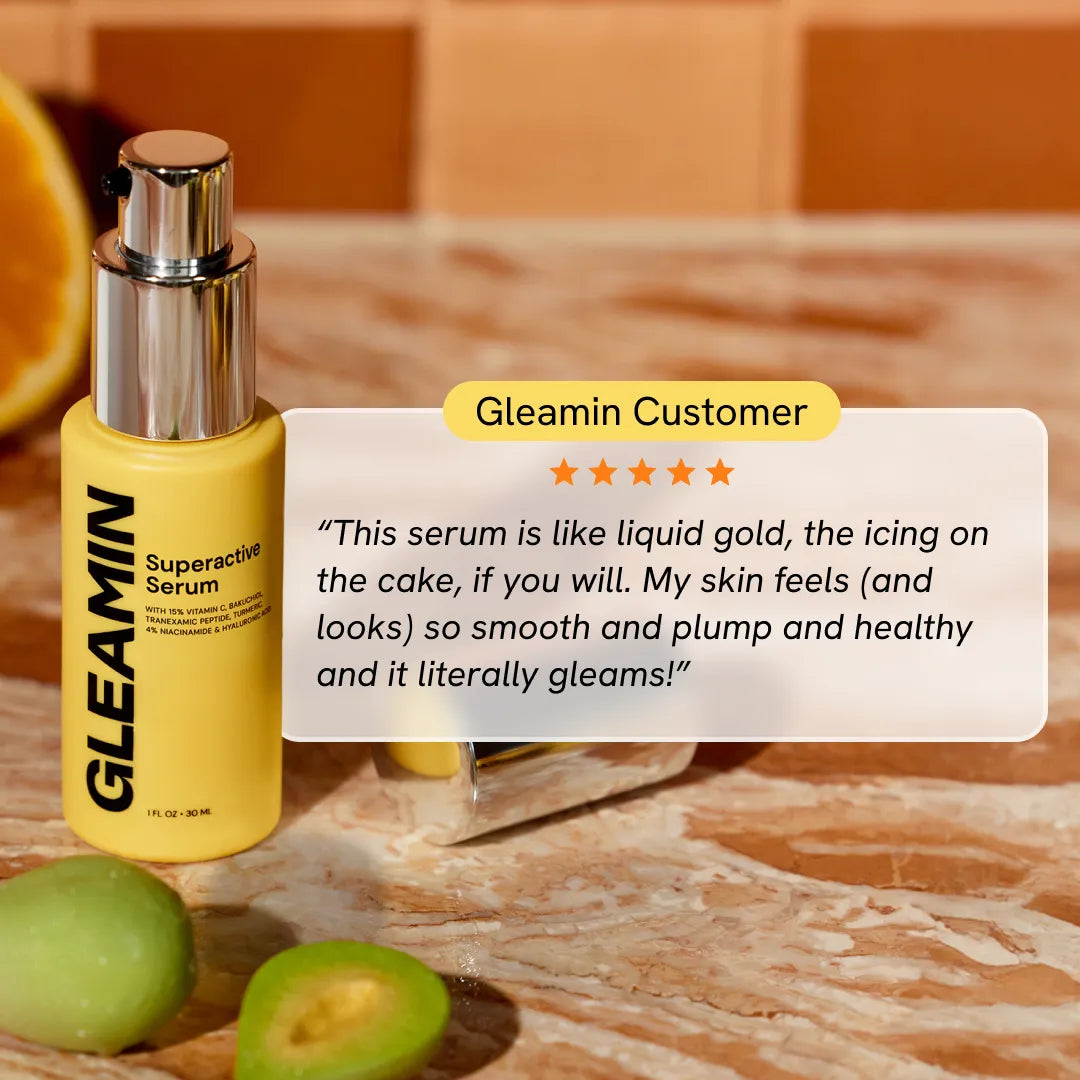 Gleamin Superactive Serum – 15% Vitamin C + Brightening Actives