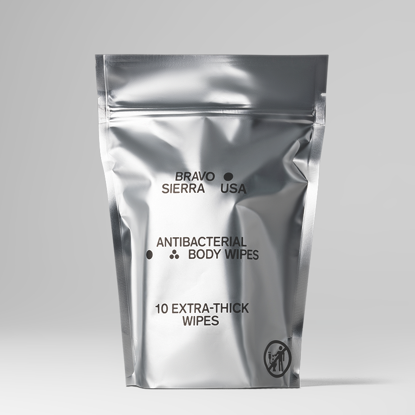 Bravo Sierra Antibacterial Body Wipes – 10-Pack Head-to-Toe Cleansing