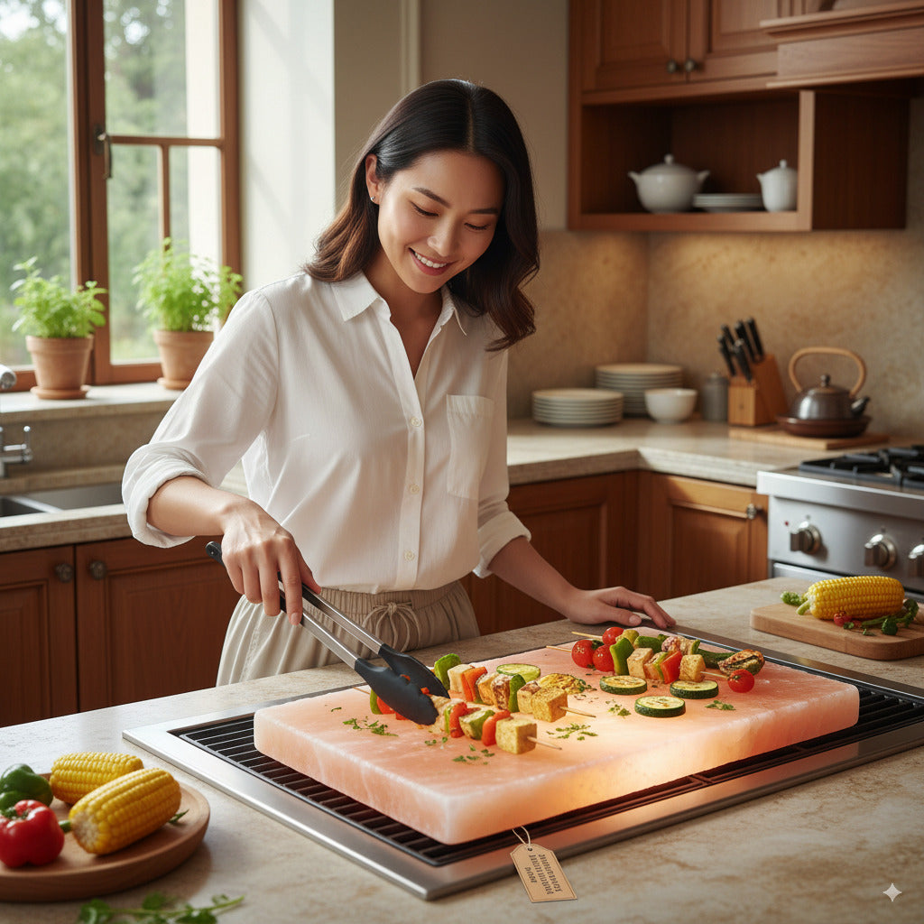 Himalayan Salt Cooking Block 9” × 18” – Black Tai Salt Co.