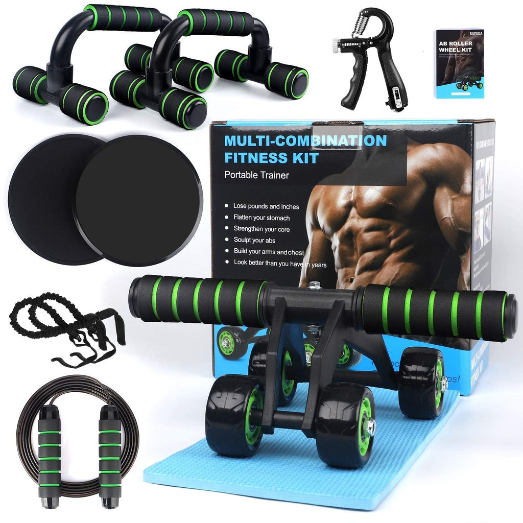 Krave Fitness 10-in-1 Home Workout Kit – Ab Roller, Resistance Bands & More
