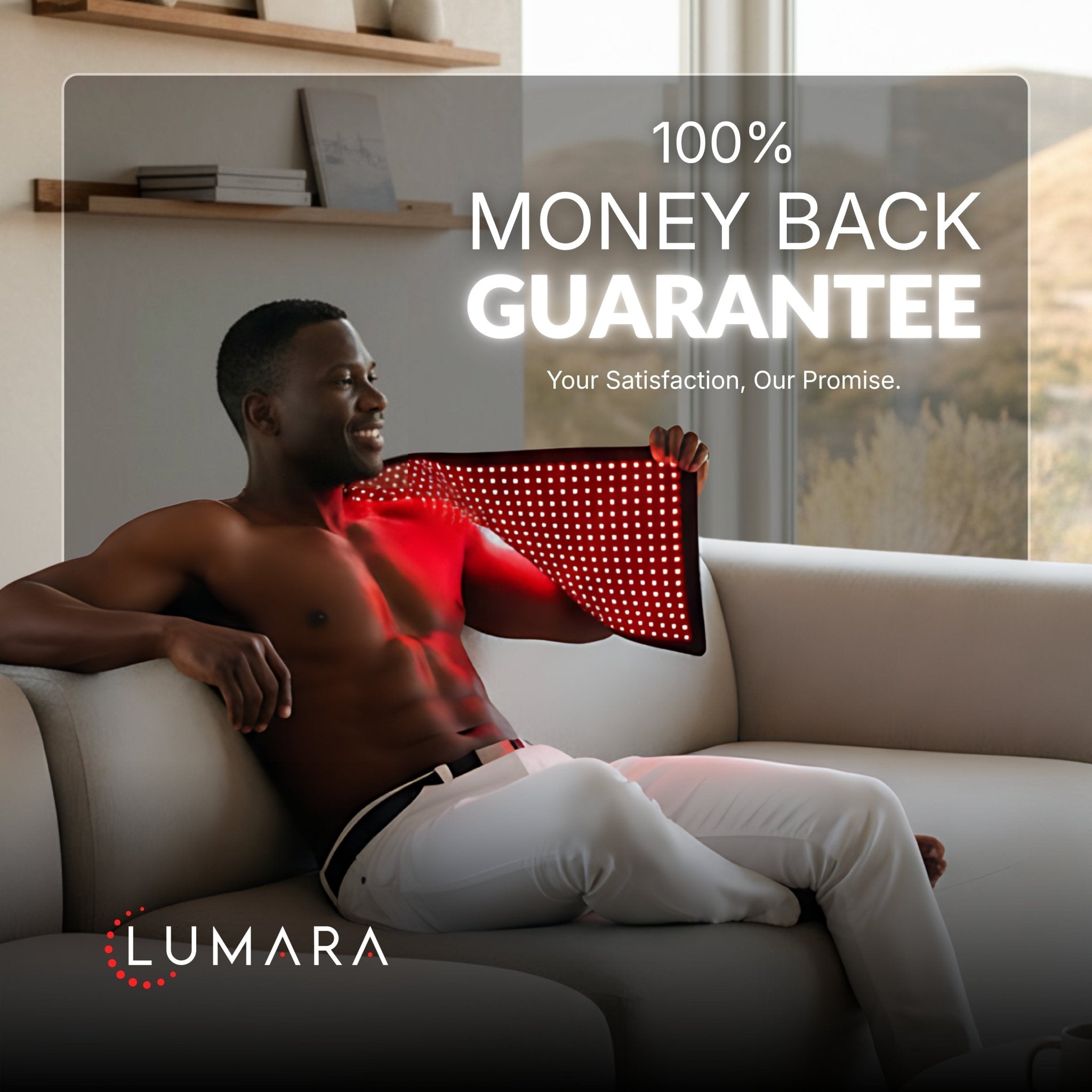 Lumara Pad | 3-Wavelength Red Light Therapy Pad | 635nm, 830nm & 940nm
